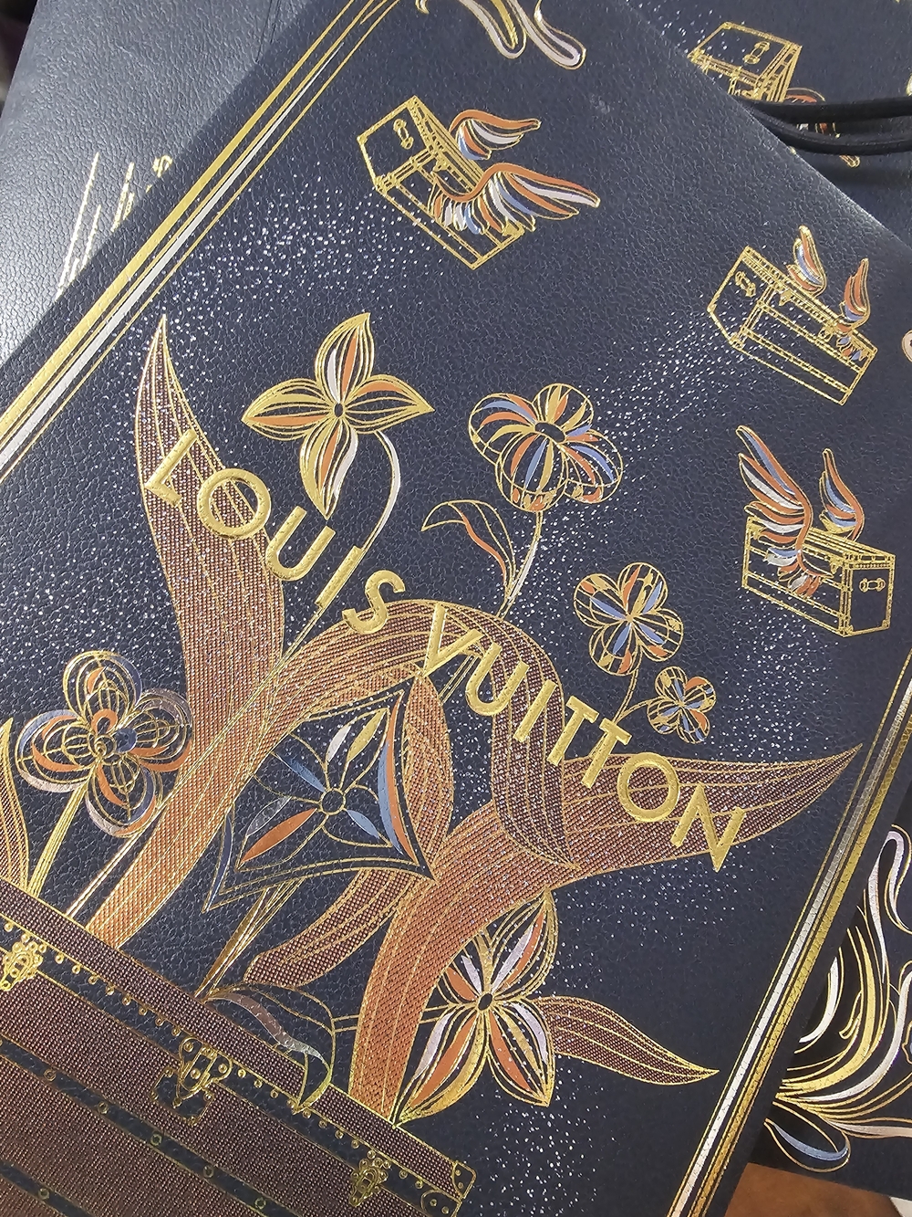 Louis Vuitton Black & Gold Decorative Shopping Bag - Picture 7 of 7